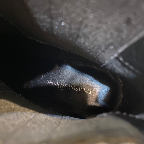 New! Treasure & Bond Natalie Wedge Snake Print Faux Leather Booties 7M - Picture 9 of 11